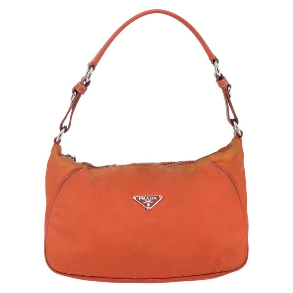 Prada Tessuto Shoulder Bag Orange